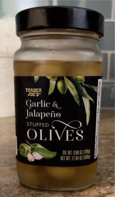 Garlic & Jalapeno stuffed Olives