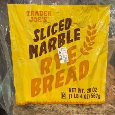 Sliced Marble Rye Bread