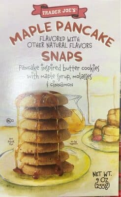 Maple pancake snaps