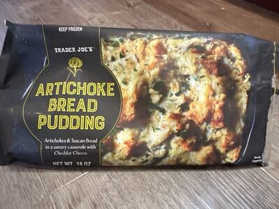 Artichoke Bread Pudding