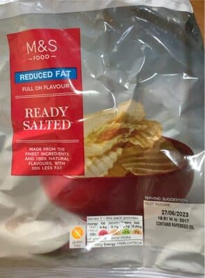 Reduced Fat Crinkle Cut Crisps Ready Salted