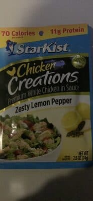 Premium White Chicken in Lemon Pepper Sauce, Zesty Lemon Pepper