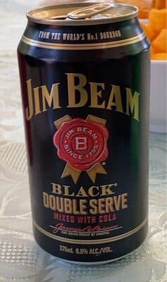 Jim beam black double serve