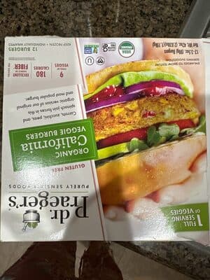 Organic California Style Veggie Burgers
