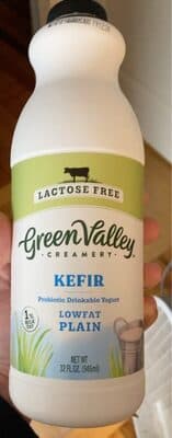 Plain Lactose Free Lowfat Kefir Probiotic Drinkable Yogurt
