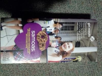 Samoas Crisp Cookies With Caramel, Coconut, And Dark Chocolaty Stripes