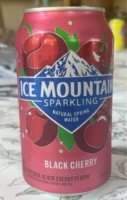 Black Cherry Flavor Sparkling Natural Spring Water