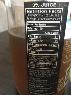 Gold Peak Lemonade Tea