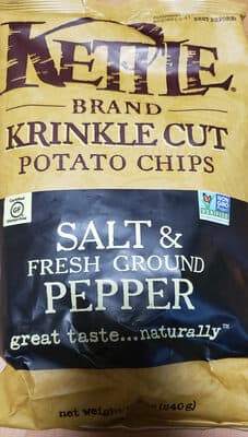 Salt & Fresh Ground Pepper Krinkle Cut Potato Chips
