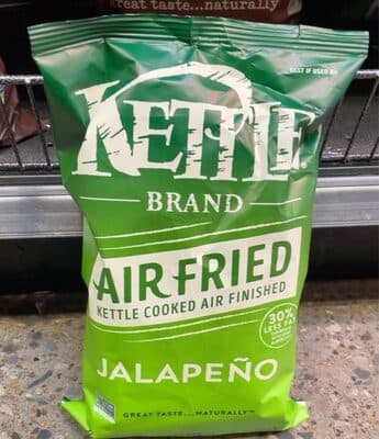 Air fried jaleapeño chip