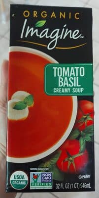 Tomato Basil Creamy Organic Soup