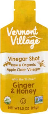 Vinegar Shot Raw & Organic Apple Cider Vinegar, Ginger & Honey