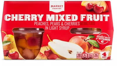 Cherry Mixed Fruit Peaches, Pears & Cherries In Light Syrup