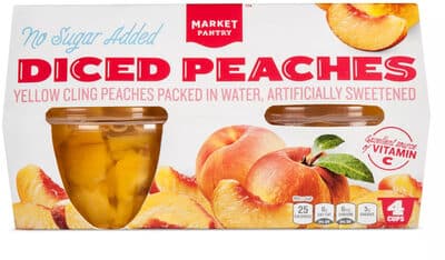 Diced Peaches Yellow Cling Peaches Packed In Water