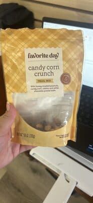 Candy Corn Crunch Trail Mix With Honey-Roasted Peanuts, Candy Corn, Raisins & White Chocolate Pretzel Balls