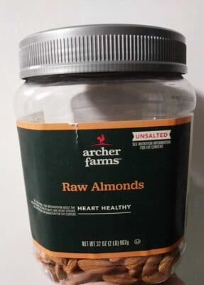 Unsalted Raw Almonds