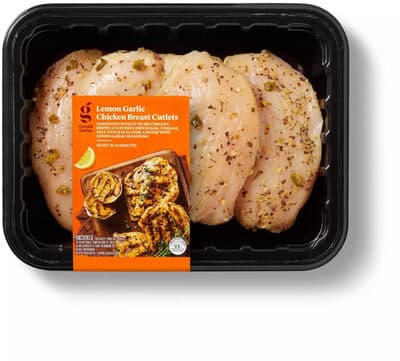 Lemon Garlic Chicken Breast Cutlets