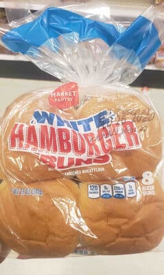 White Hamburger Buns