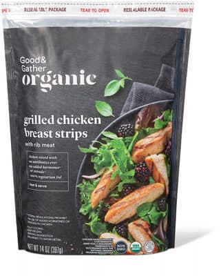 Grilled Chicken Breast Strips With Rib Meat