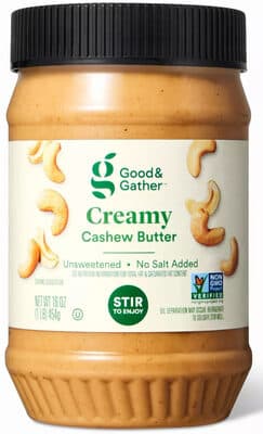 Creamy Unsweetened Cashew Butter