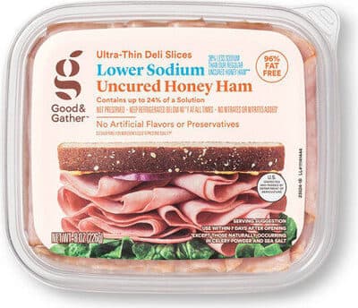 Lower Sodium Uncured Honey Ham Ultra-Thin Deli Slices