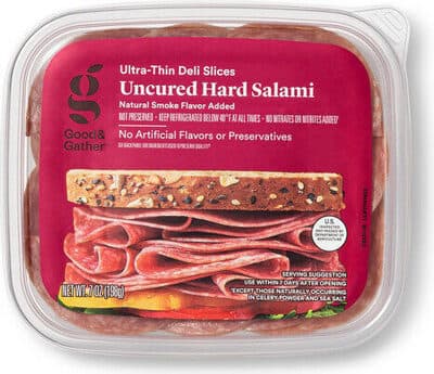 Uncured Hard Salami Ultra-Thin Deli Slices