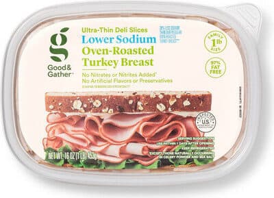 Lower Sodium Oven-Roasted Turkey Breast Ultra-Thin Deli Slices