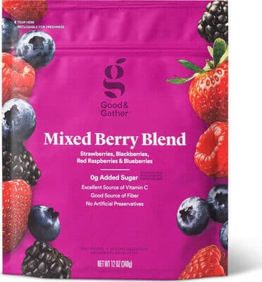 Mixed Berry Whole Strawberries, Blackberries, Red Raspberries & Blueberries Blend