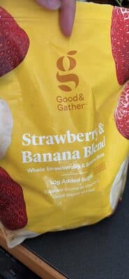 Whole Strawberries & Banana Blend Slices