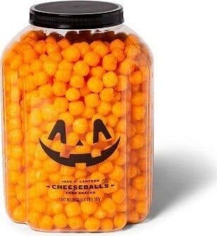 Jack-O'-Lantern Cheeseballs Corn Snacks