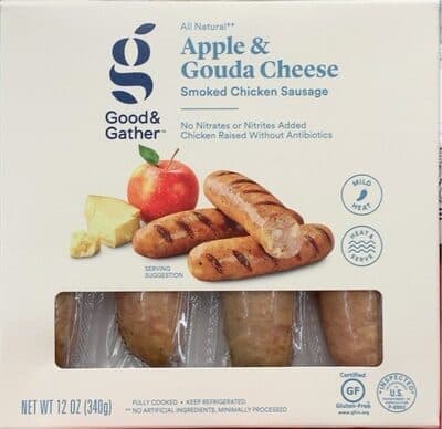 Apple & Gouda Cheese Smoked Chicken Sausage