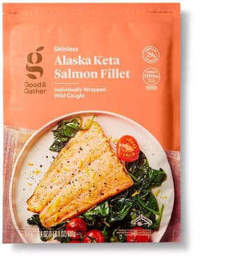 Wild Caught Alaskan Keta Salmon Skinless Fillets