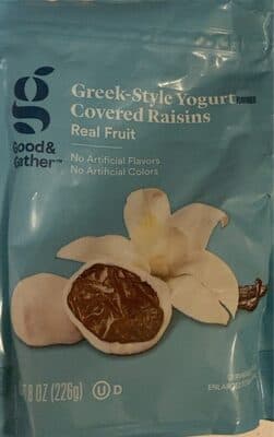 Greek-Style Yogurt Flavored Covered Raisins