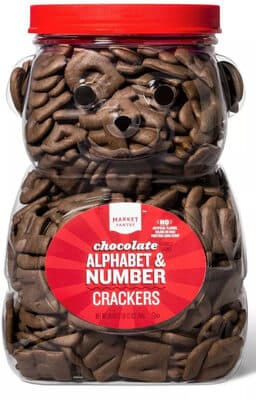 Chocolate Flavored Alphabet & Number Crackers