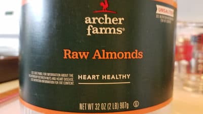 Raw Almonds, Unsalted