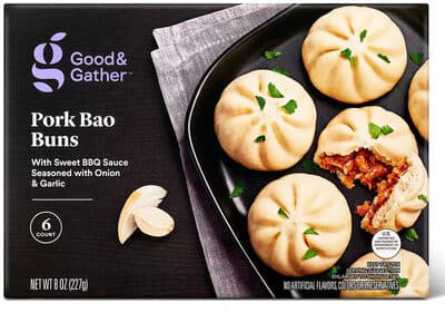Pork Bao Buns with Sweet BBQ Sauce Seasoned with Onion & Garlic