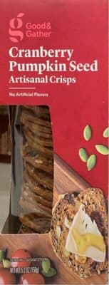 Cranberry Pumpkin Seed Artisanal Crisps