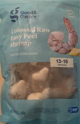 TAIL-ON & DEVEINED COLOSSAL RAW EASY PEEL SHRIMP
