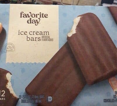 Vanilla-Flavored Ice Cream Dipped in Chocolate-Flavored Coating Ice Cream Bars