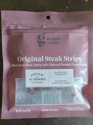 Original Steak Strips Flank Steak Beef Jerky With Natural Smoke Flavor