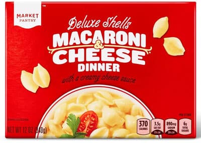 Deluxe Shells Macaroni Cheese Dinner With A Creamy Cheese Sauce