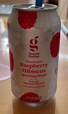 Raspberry Hibiscus Sparkling Water