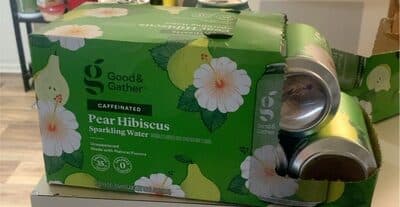 Pear Hibiscus Flavored Caffeinated Sparkling Water