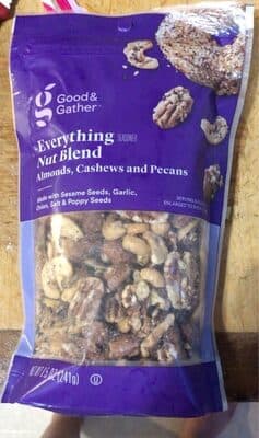 Everything Seasoned Nut Blend Almonds, Cashews and Pecans