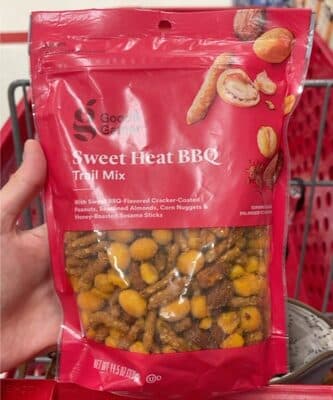 Sweet Heat BBQ Trail Mix With Sweet BBQ-Flavored Cracker-Coated Peanuts, Seasoned Almonds, Corn Nuggets & Honey-Roasted Sesame Sticks