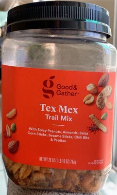Tex Mex Trail Mix With Spicy Peanuts, Almonds, Salsa Corn Sticks, Sesame Sticks, Chili Bits & Pepitas