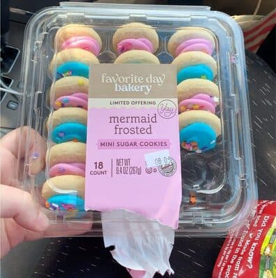 Mermaid Frosted Mini Sugar Cookies