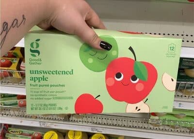 Unsweetened Apple Fruit Puree Pouches