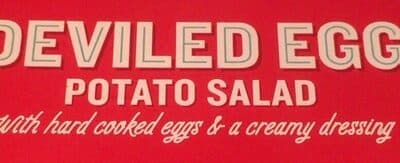 Deviled Egg With Hard Cooked Eggs & A Creamy Dressing Potato Salad