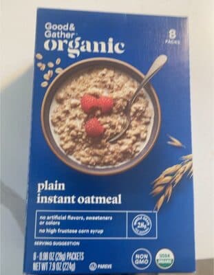 Plain Instant Oatmeal